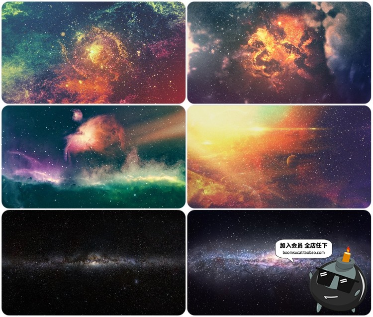 图片[9]-高清宇宙银河星河星空夜空摄影图片星云粒子背景JPG高清图片素材-设计猿