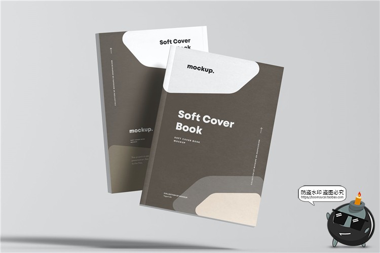 图片[2]-精装书籍书本封面外观效果样机PSD模板Mockups智能贴图PS设计素材-设计猿