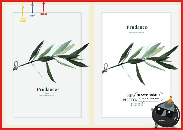 图片[1]-30页新生儿摄影育儿主题杂志画册图文排版AI矢量PSD模板设计素材-设计猿