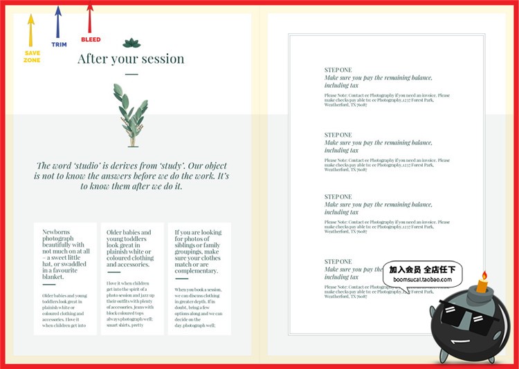 图片[4]-30页新生儿摄影育儿主题杂志画册图文排版AI矢量PSD模板设计素材-设计猿