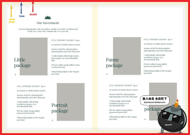 图片[12]-30页新生儿摄影育儿主题杂志画册图文排版AI矢量PSD模板设计素材-设计猿