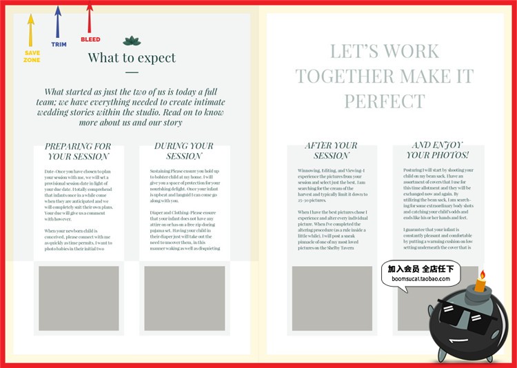 图片[14]-30页新生儿摄影育儿主题杂志画册图文排版AI矢量PSD模板设计素材-设计猿