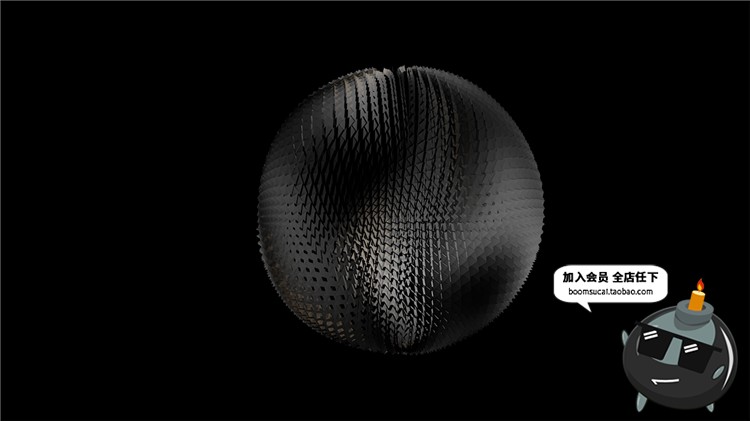 图片[9]-20款抽象黑色漆面球体圆球艺术概念高科技底纹纹理PNG免抠素材-设计猿