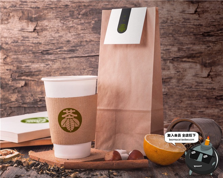 图片[5]-茶叶包装袋装铁罐金属罐铁盒装智能贴图层样机效果图PSD模板素材-设计猿