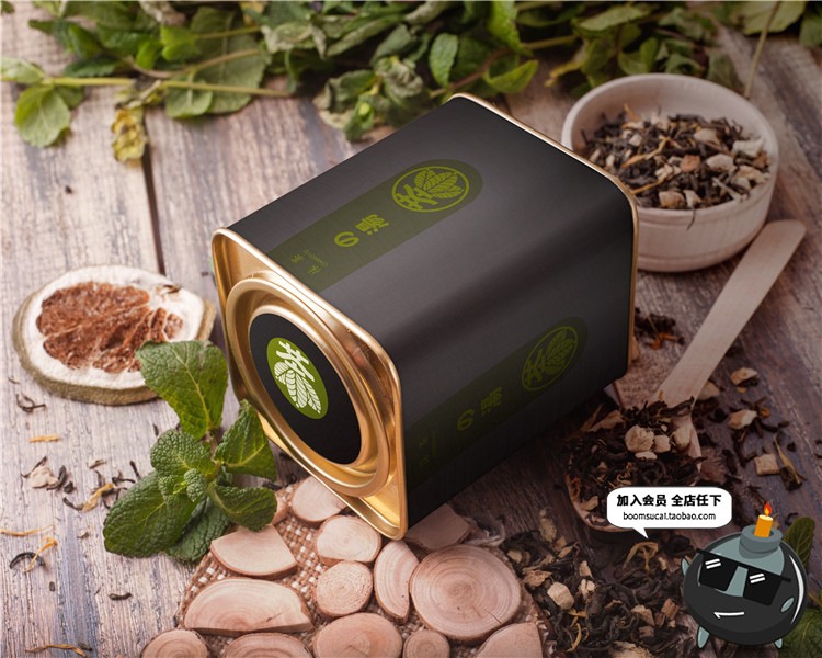 图片[13]-茶叶包装袋装铁罐金属罐铁盒装智能贴图层样机效果图PSD模板素材-设计猿