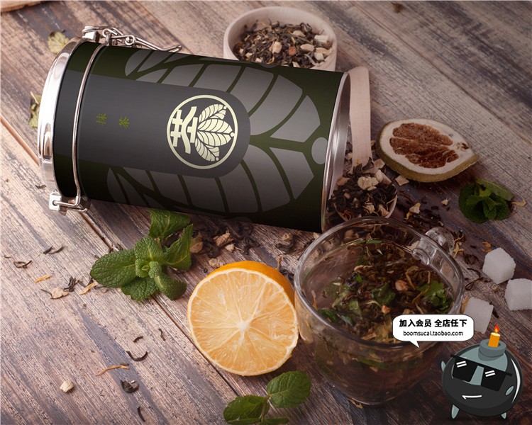 图片[14]-茶叶包装袋装铁罐金属罐铁盒装智能贴图层样机效果图PSD模板素材-设计猿