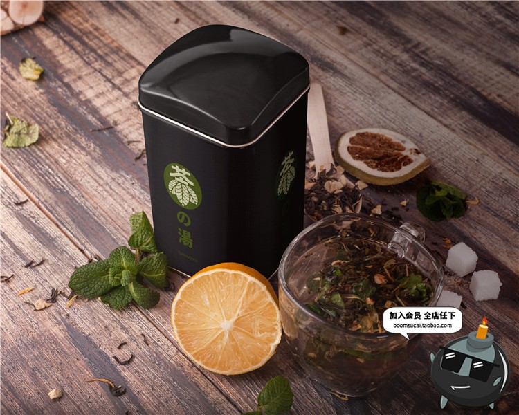 图片[15]-茶叶包装袋装铁罐金属罐铁盒装智能贴图层样机效果图PSD模板素材-设计猿