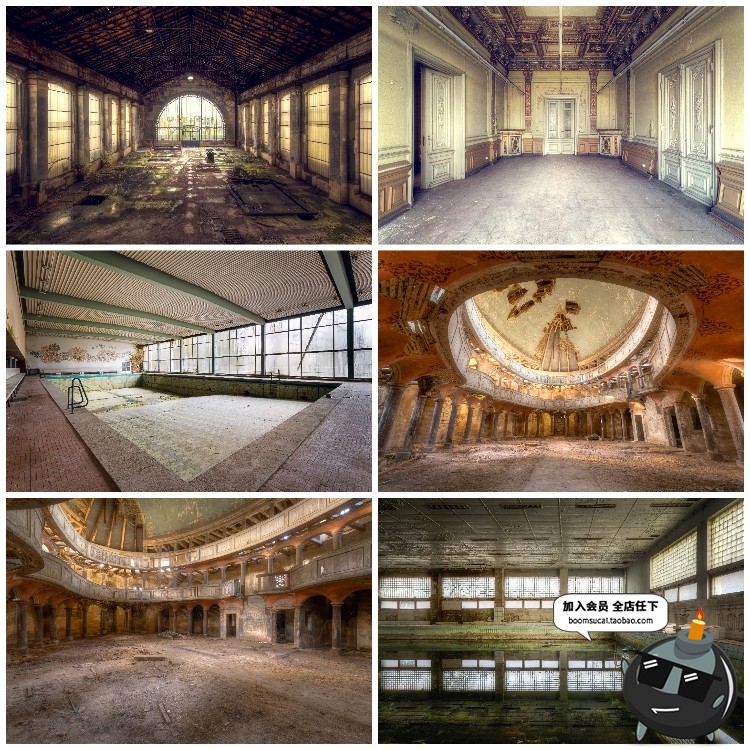 图片[3]-废墟破旧倒塌房子老旧房屋废弃城堡JPG图片后期合成创意素材-设计猿