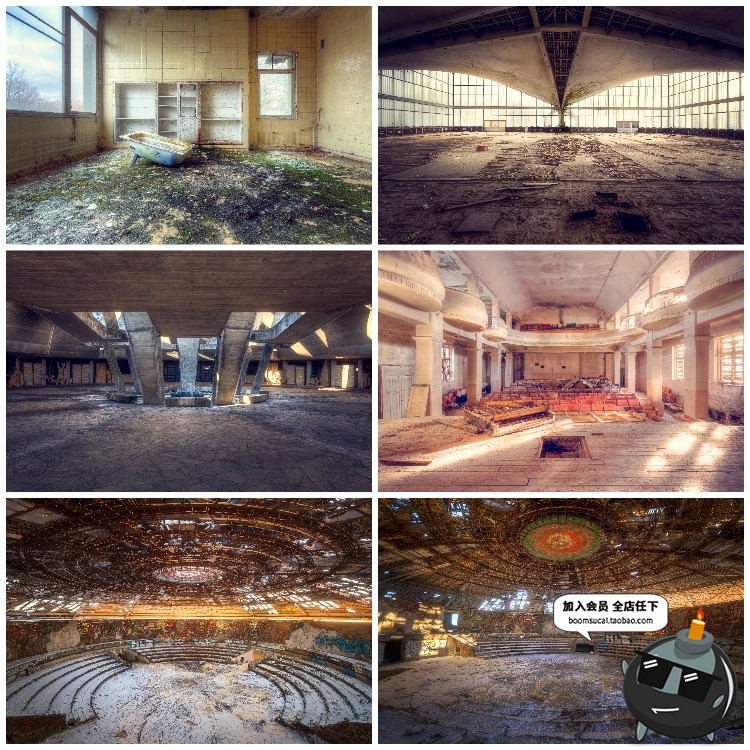 图片[4]-废墟破旧倒塌房子老旧房屋废弃城堡JPG图片后期合成创意素材-设计猿