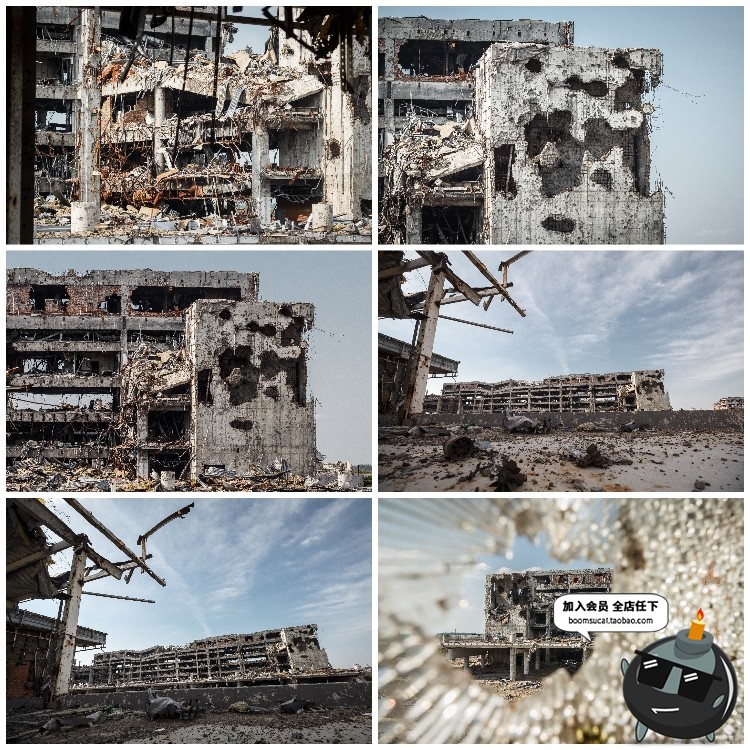 图片[21]-废墟破旧倒塌房子老旧房屋废弃城堡JPG图片后期合成创意素材-设计猿