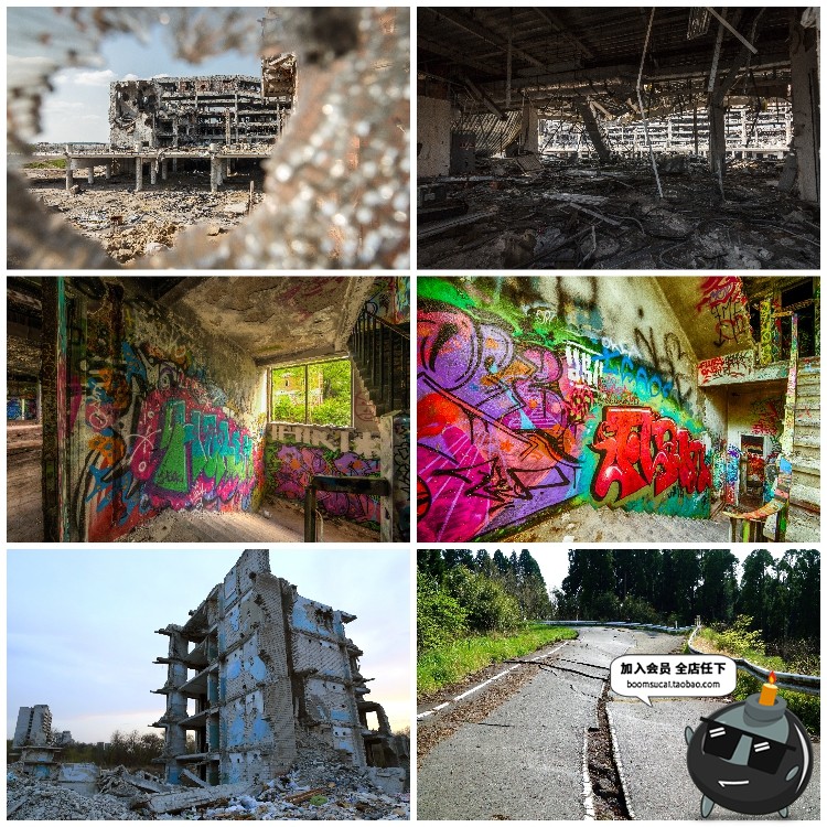 图片[22]-废墟破旧倒塌房子老旧房屋废弃城堡JPG图片后期合成创意素材-设计猿