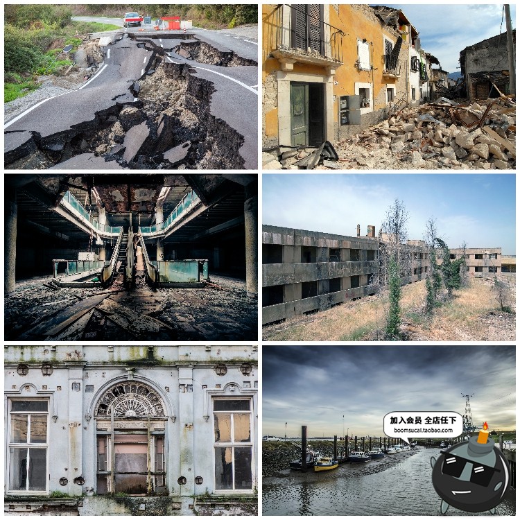 图片[28]-废墟破旧倒塌房子老旧房屋废弃城堡JPG图片后期合成创意素材-设计猿