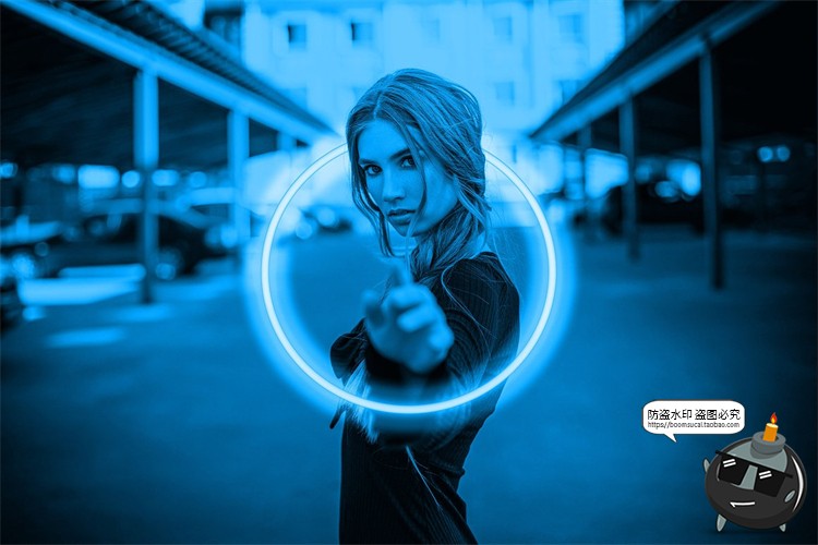 图片[3]-霓虹光环光圈电影级空灵神奇梦幻圣光创意PSD模板后期合成素材-设计猿