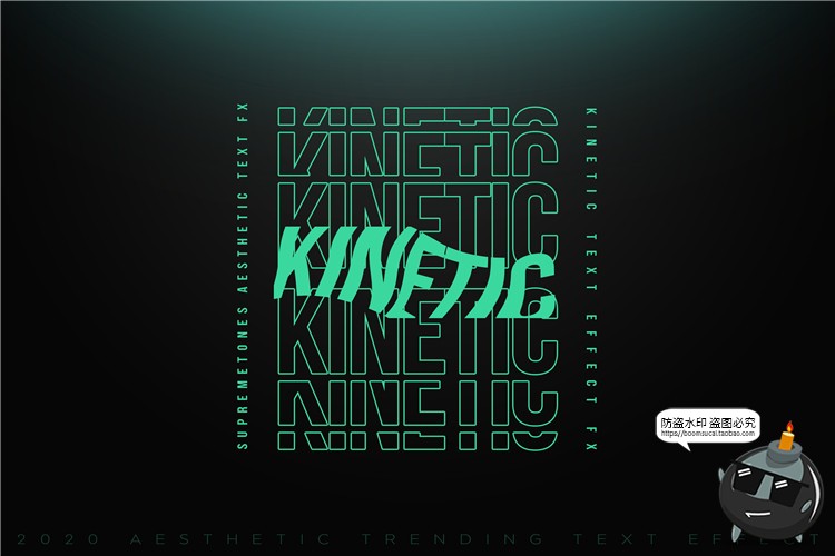 图片[7]-故障重叠科技风特效字现代3D英文字母文本图层样式PSD模板PS素材-设计猿