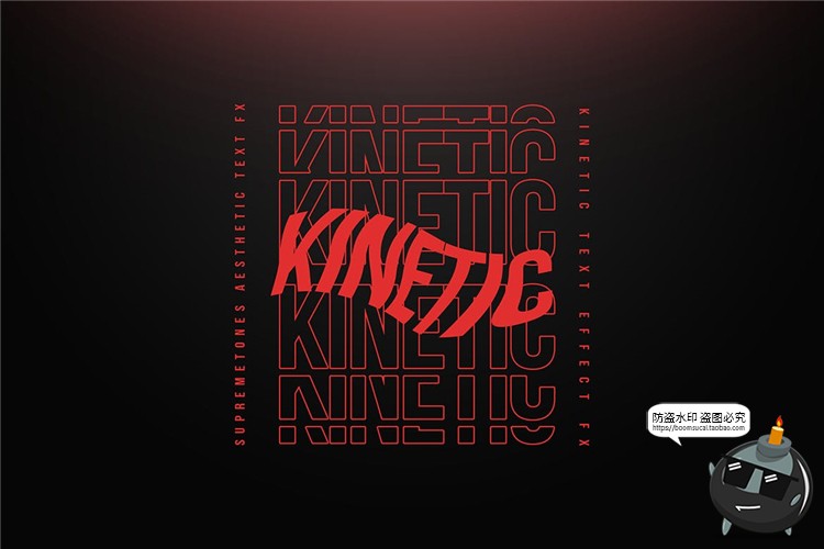 图片[10]-故障重叠科技风特效字现代3D英文字母文本图层样式PSD模板PS素材-设计猿