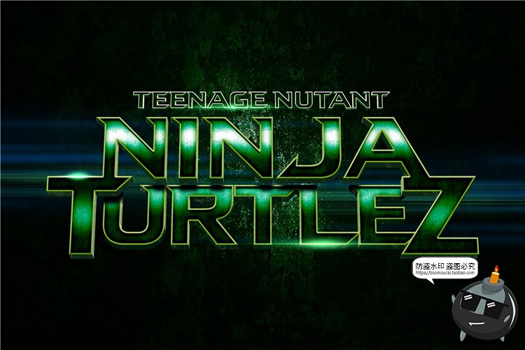 图片[1]-科幻风炫酷主题标题大字金属文字字体特效字样机PSD模板PS素材-设计猿