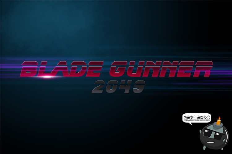 图片[3]-科幻风炫酷主题标题大字金属文字字体特效字样机PSD模板PS素材-设计猿