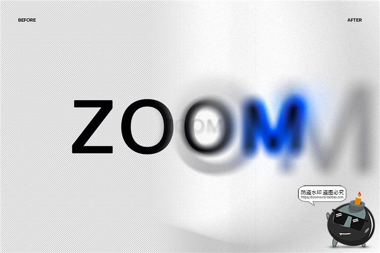 图片[4]-神秘幻象风格幻觉模糊重影特效字标题样式文字效果PSD模板PS素材-设计猿