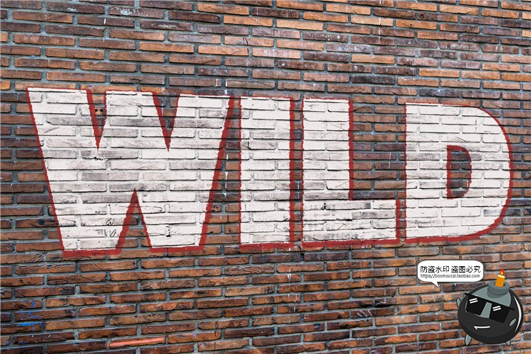 图片[4]-墙面涂鸦砖墙喷漆艺术文字效果字体特效样机样式PSD模板PS素材-设计猿