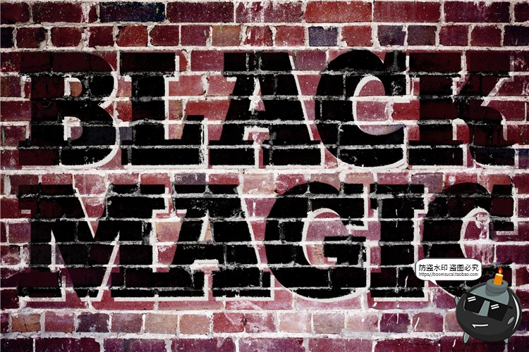 图片[7]-墙面涂鸦砖墙喷漆艺术文字效果字体特效样机样式PSD模板PS素材-设计猿