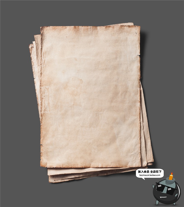 图片[1]-复古怀旧牛皮纸纸张纹理肌理质感PNG高清图片背景后期合成PSD素材-设计猿