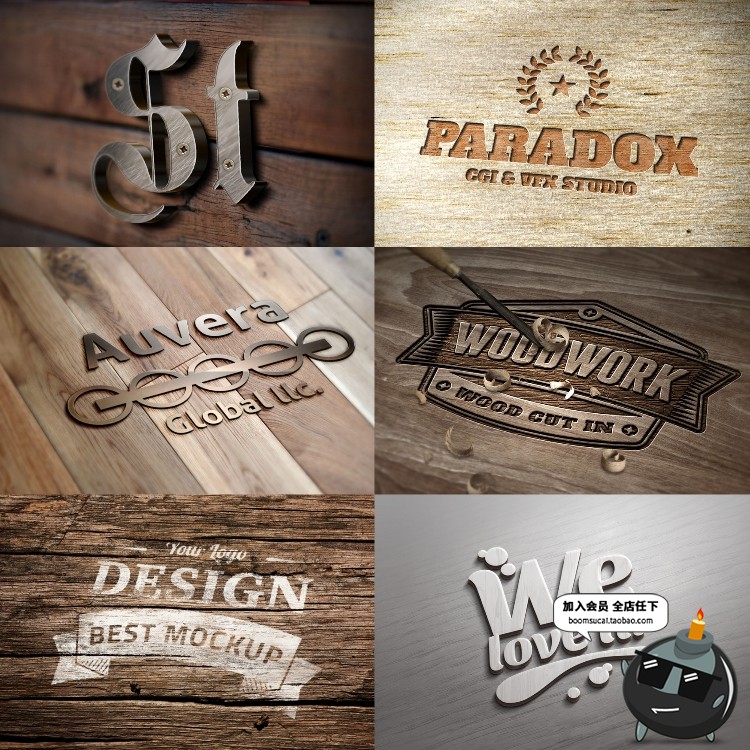 图片[13]-LOGO样机展示效果图3D智能贴图标志企业VI提案PSD模板PS设计素材-设计猿