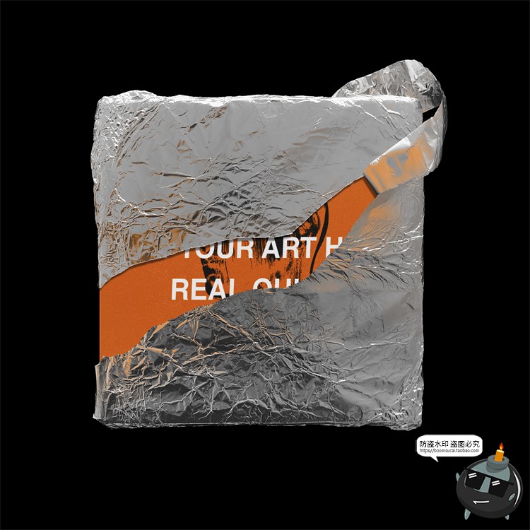 图片[8]-酸性潮流褶皱金属铝箔CD盒封面包装纸mockups样机PSD模板PS素材-设计猿