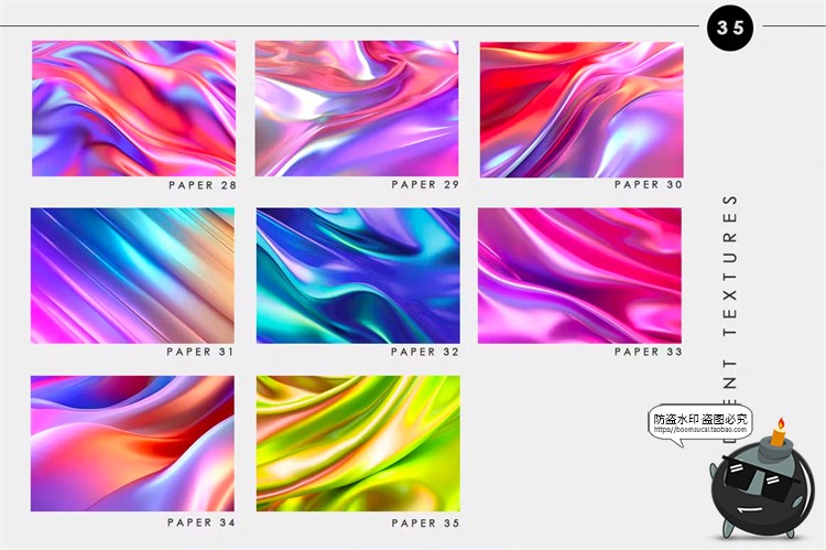 图片[4]-全息彩虹渐变流体波浪艺术背景褶皱叠加底纹潮流JPG纹理图片素材-设计猿