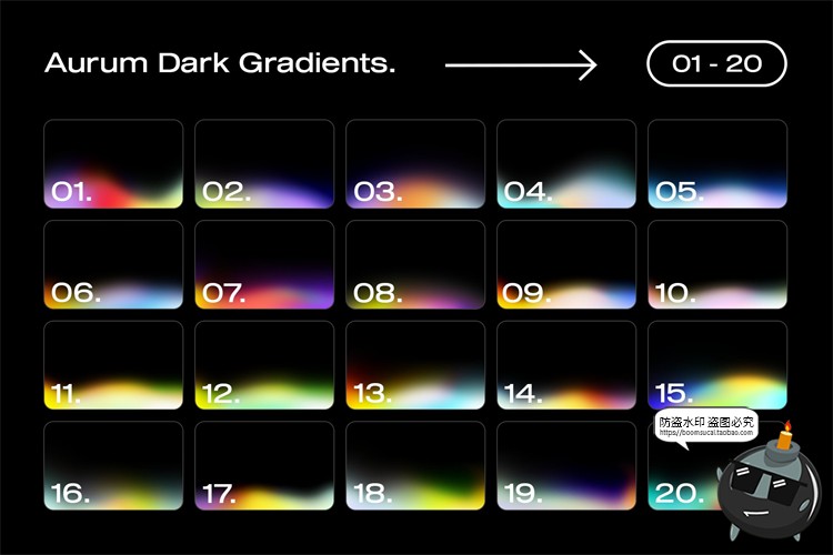 图片[2]-110款潮流迷幻时尚弥散光模糊彩虹渐变背景UI底纹JPG图片PNG素材-设计猿
