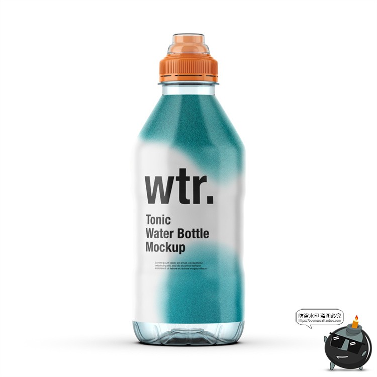 图片[3]-矿泉水饮料塑料玻璃瓶子包装VI效果图展示贴图样机PSD模板PS素材-设计猿