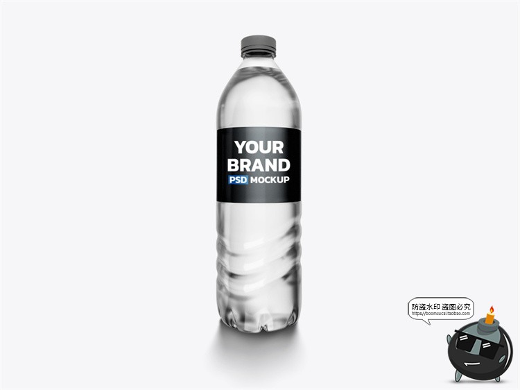 图片[7]-矿泉水饮料塑料玻璃瓶子包装VI效果图展示贴图样机PSD模板PS素材-设计猿