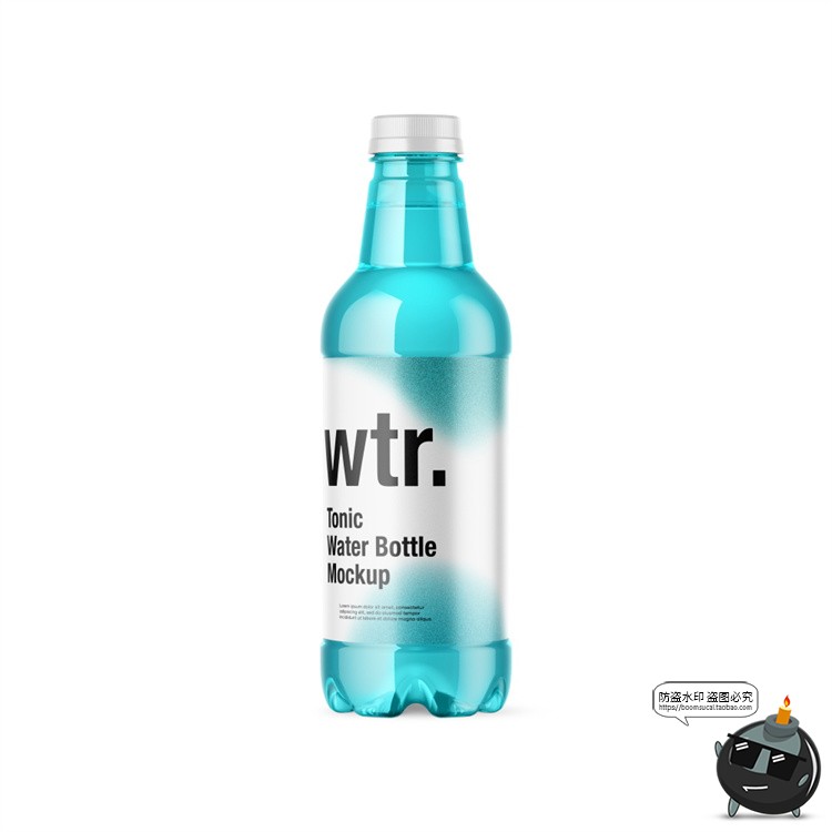 图片[8]-矿泉水饮料塑料玻璃瓶子包装VI效果图展示贴图样机PSD模板PS素材-设计猿
