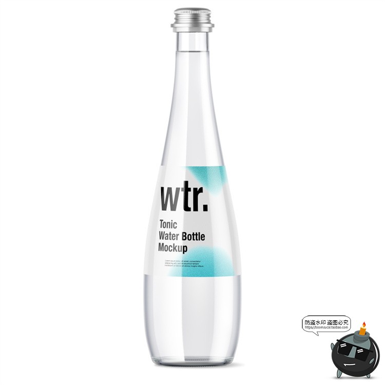 图片[11]-矿泉水饮料塑料玻璃瓶子包装VI效果图展示贴图样机PSD模板PS素材-设计猿