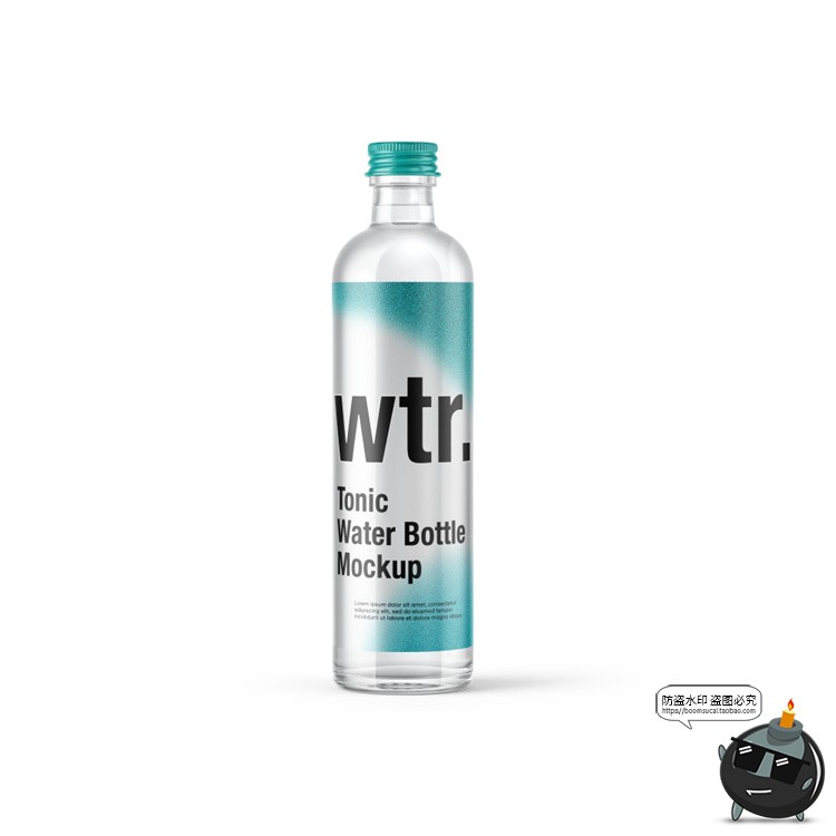 图片[14]-矿泉水饮料塑料玻璃瓶子包装VI效果图展示贴图样机PSD模板PS素材-设计猿