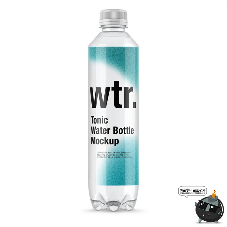 图片[15]-矿泉水饮料塑料玻璃瓶子包装VI效果图展示贴图样机PSD模板PS素材-设计猿