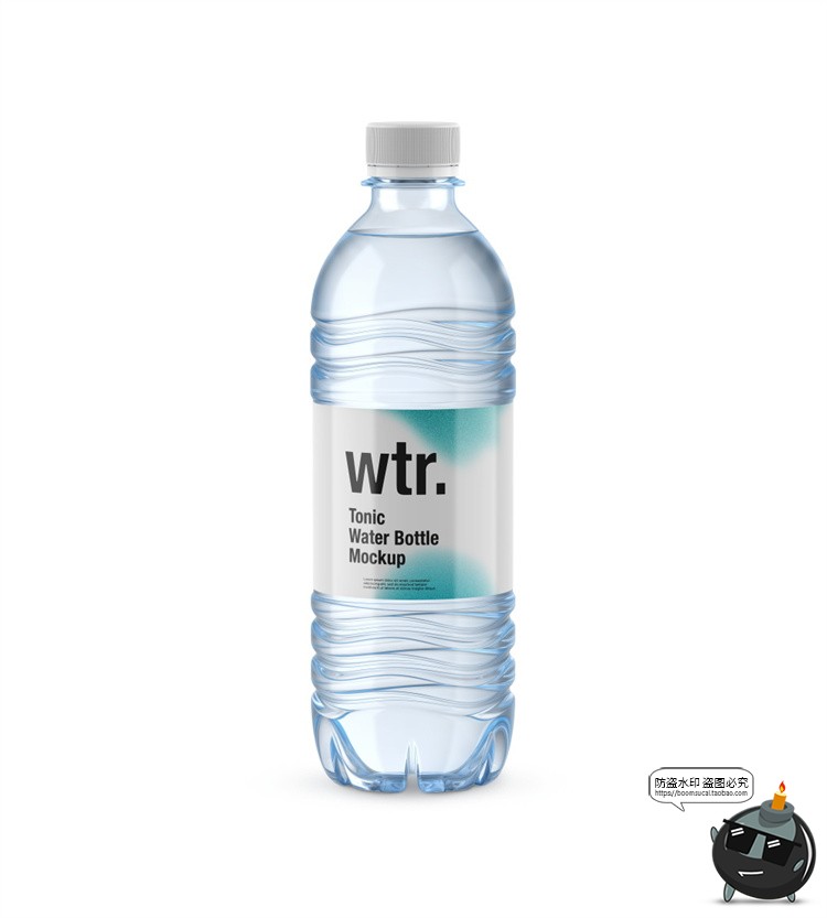 图片[16]-矿泉水饮料塑料玻璃瓶子包装VI效果图展示贴图样机PSD模板PS素材-设计猿