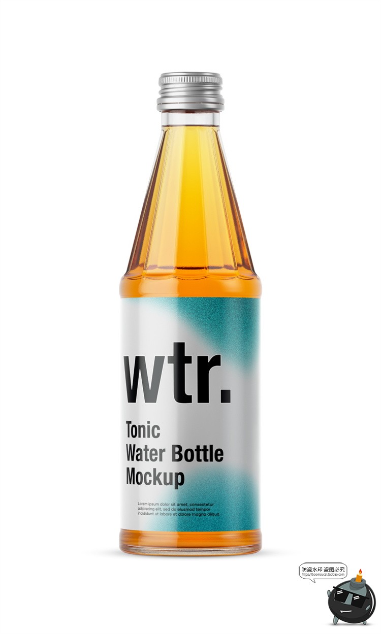 图片[17]-矿泉水饮料塑料玻璃瓶子包装VI效果图展示贴图样机PSD模板PS素材-设计猿