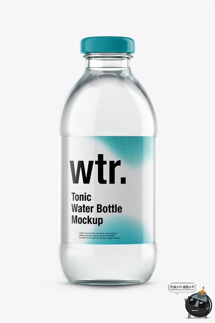 图片[25]-矿泉水饮料塑料玻璃瓶子包装VI效果图展示贴图样机PSD模板PS素材-设计猿