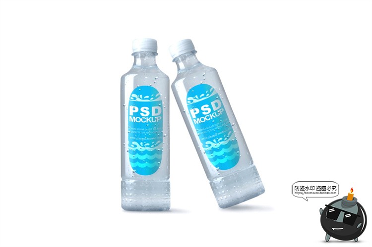 图片[26]-矿泉水饮料塑料玻璃瓶子包装VI效果图展示贴图样机PSD模板PS素材-设计猿