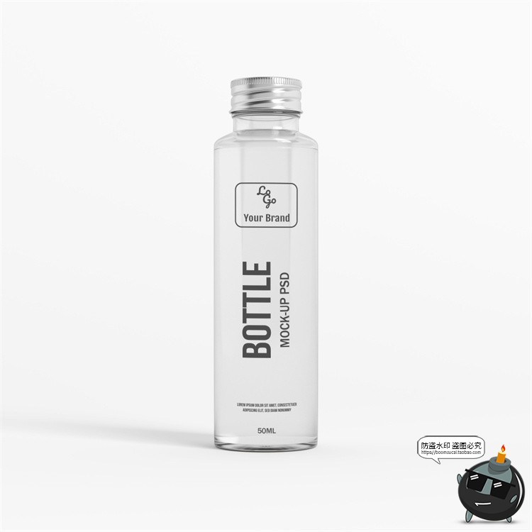 图片[27]-矿泉水饮料塑料玻璃瓶子包装VI效果图展示贴图样机PSD模板PS素材-设计猿