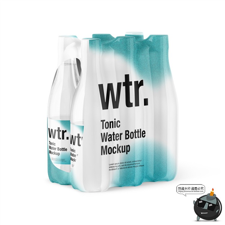 图片[29]-矿泉水饮料塑料玻璃瓶子包装VI效果图展示贴图样机PSD模板PS素材-设计猿