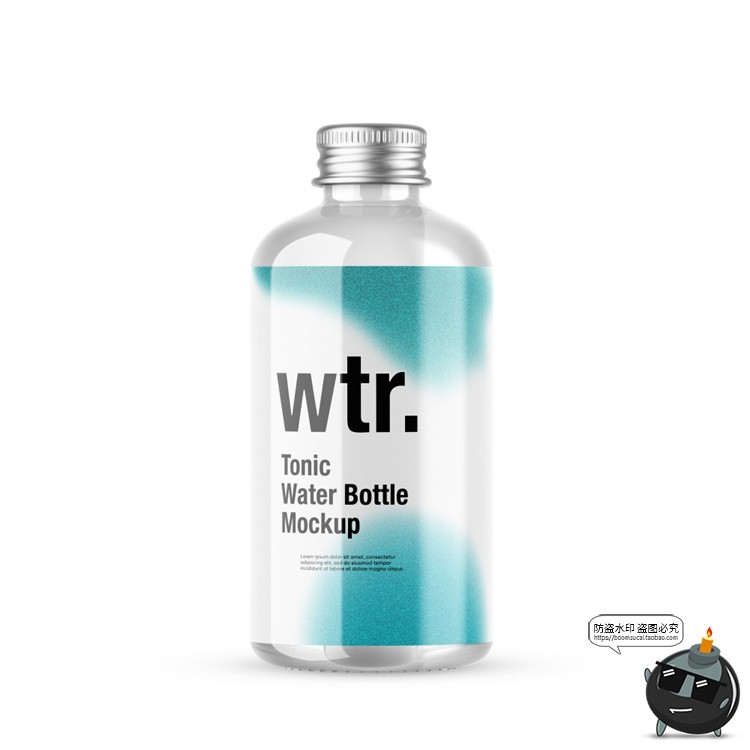 图片[49]-矿泉水饮料塑料玻璃瓶子包装VI效果图展示贴图样机PSD模板PS素材-设计猿