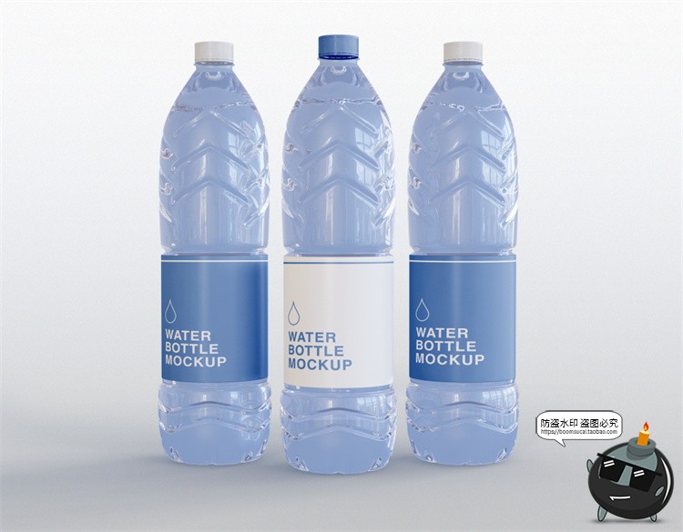 图片[56]-矿泉水饮料塑料玻璃瓶子包装VI效果图展示贴图样机PSD模板PS素材-设计猿
