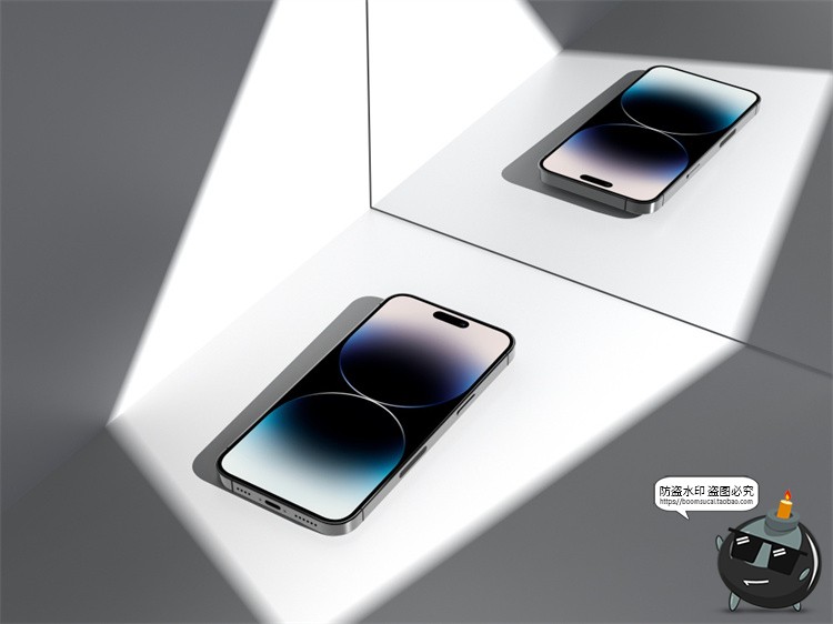 图片[3]-手机屏幕样机iPhone14ProMax作品APP展示UI模型贴图PSD模板素材-设计猿
