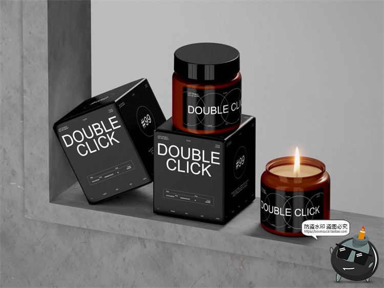 图片[2]-蜡烛香薰香氛精油文创礼品小罐包装贴图样机素材展示效果图PS素材-设计猿