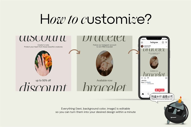 图片[11]-知性优雅成熟服装品牌图文排版正方形长方形宣传海报PSD模板素材-设计猿