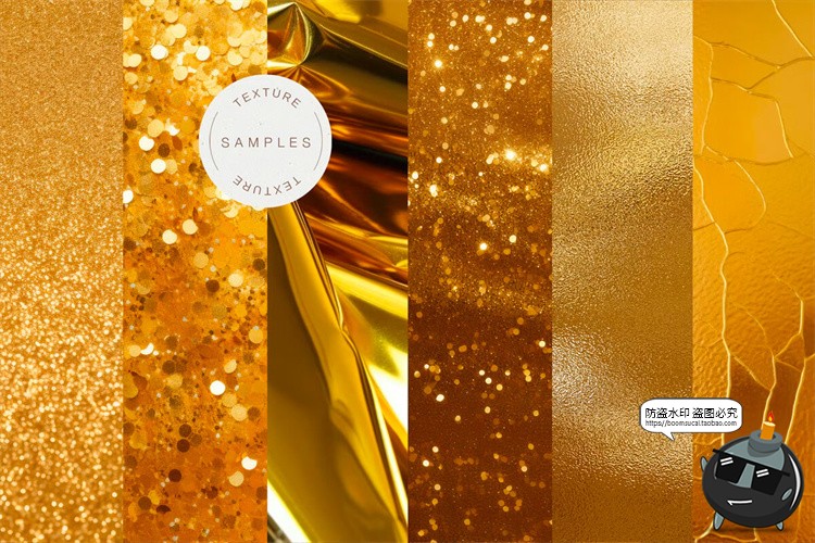 图片[6]-金箔银箔闪粉金属铝箔金粉金色闪光亮片高清图片背景底纹JPG素材-设计猿