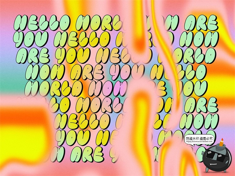 图片[7]-潮流复古酸性迷幻抽象弥散扭曲渐变背景装饰元素PNG免抠图形素材-设计猿