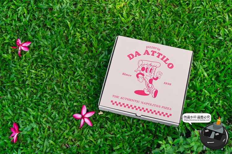 图片[3]-披萨饼类餐饮食品外送外卖打包盒纸盒包装场景样机PSD模板PS素材-设计猿