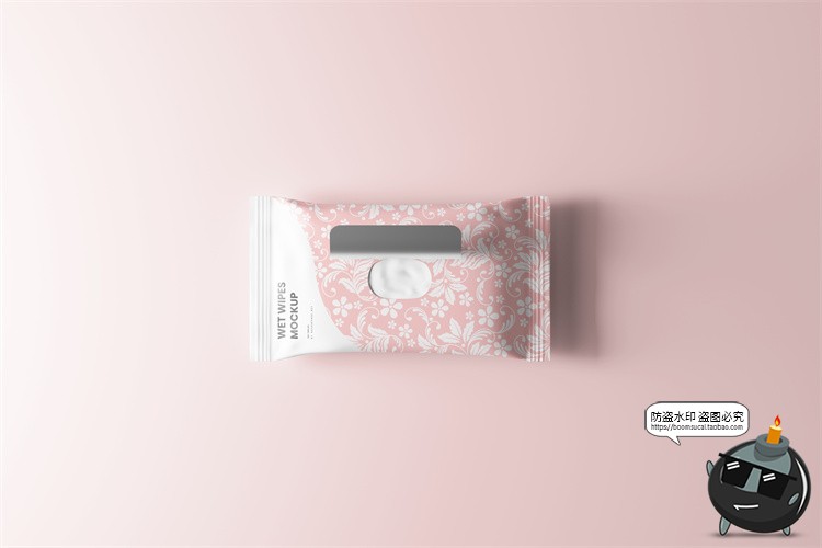图片[4]-湿巾纸湿厕纸湿纸巾小包随身装产品包装贴图展示PSD模板样机素材-设计猿